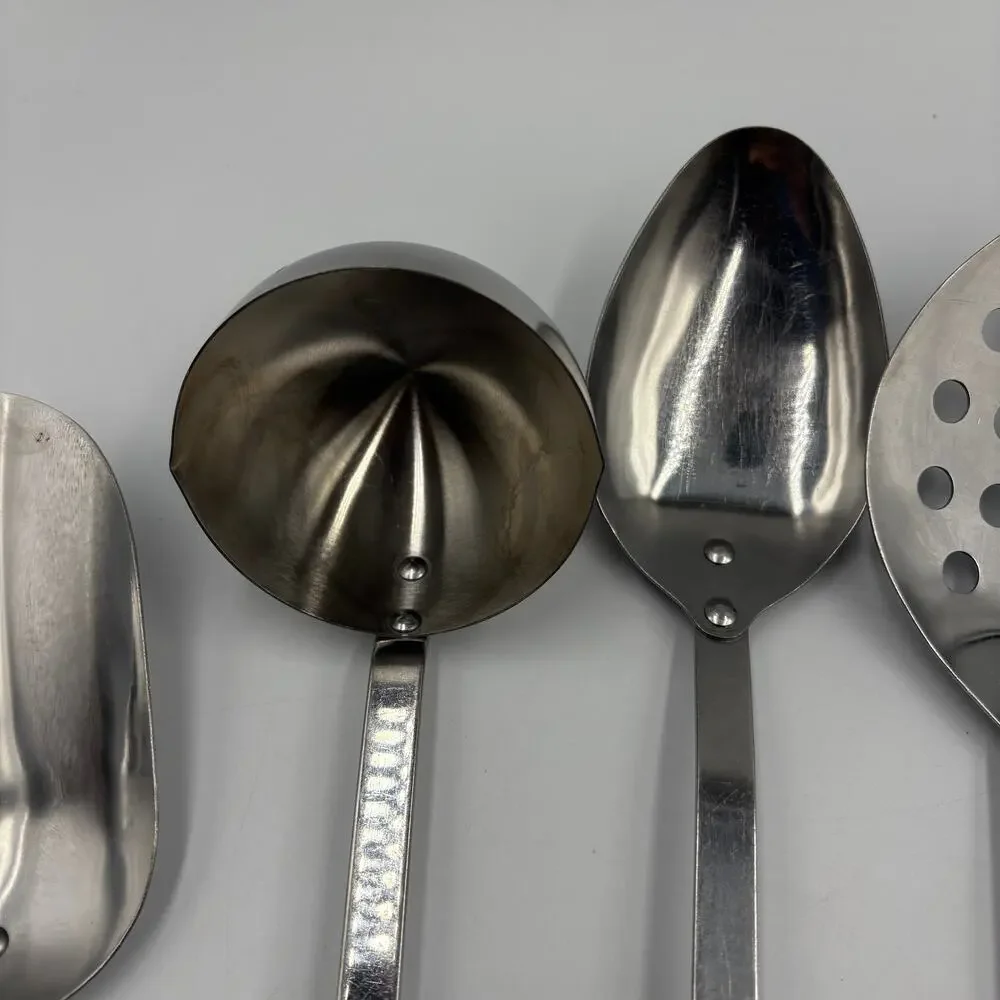 Vintage Stanhome 5 Pc Stainless Steel Kitchen Utensils Set Bakelite Handles MCM